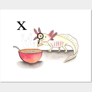 X is for aXolotl (kind of) Posters and Art